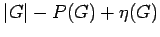 $ \vert G\vert-P(G)+\eta(G)$