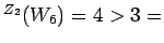 $ ^{Z_2}(W_6)=4>3=$