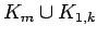 $ K_m\cup K_{1,k}$