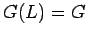 $ {\mathcal G}(L)=G$