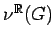 $ \nu^{\mathbb{R}}(G)$