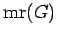 $ {\rm mr}(G)$