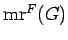 $ {\rm mr}^F(G)$