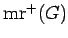 $ {\rm mr}^+(G)$
