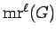 $ {\rm mr}^\ell(G)$