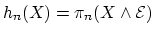 $ h_n(X) = \pi_n(X \wedge \mathcal{E})$