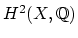 $ H^2(X, \mathbb{Q})$