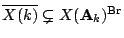 $ \overline{X(k)} \subsetneq
X(\mathbf A_k)^{{\mathrm{Br}}}$