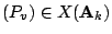 $ (P_v) \in X(\mathbf A_k)$