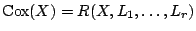 $ {\mathrm{Cox}}(X)=R(X,L_1,\dots,L_r)$