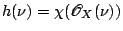 $ h(\nu)=\chi(\mathscr{O}_X(\nu))$