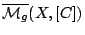 $ \overline{\mathcal{M}_g}(X,[C])$