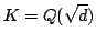 $K=Q(\sqrt{d})$