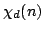 $\chi_d(n)$