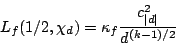 \begin{displaymath}L_f(1/2,\chi_d) = \kappa_f \frac{c_{\vert d\vert}^2}{d^{(k-1)/2}}\end{displaymath}